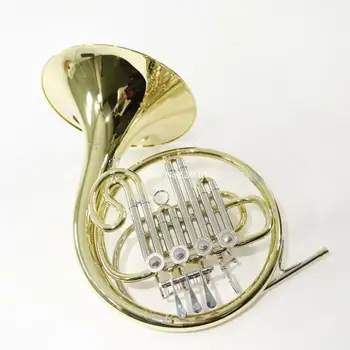 высококачественный 4-клапанный одинарный французский рожок BFH-1660 в покрытом лаком профессиональном музыкальном инструменте Bb / F Tune с футляром
