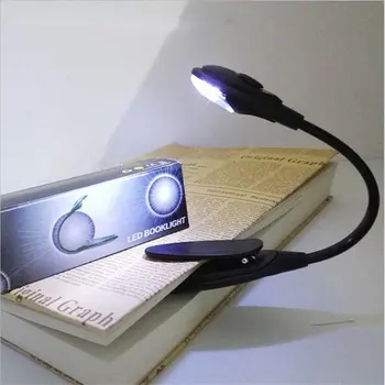 2023 Портативная светодиодная лампа для чтения с мини-крючком, яркая лампа для чтения книг, путешествий, спальни, рождественские подарки, зажимы для книг, светильник