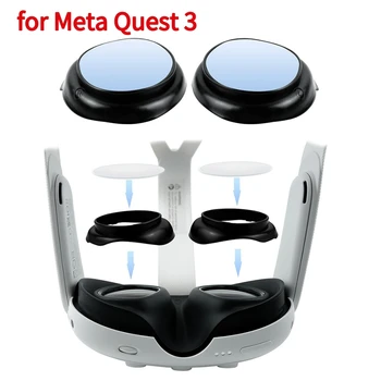 Защитная крышка Объектива Рамка Для Близоруких линз Meta Quest 3 с Защитой От Синего Света Для Аксессуаров Quest 3 VR Быстрое Снятие Крепления